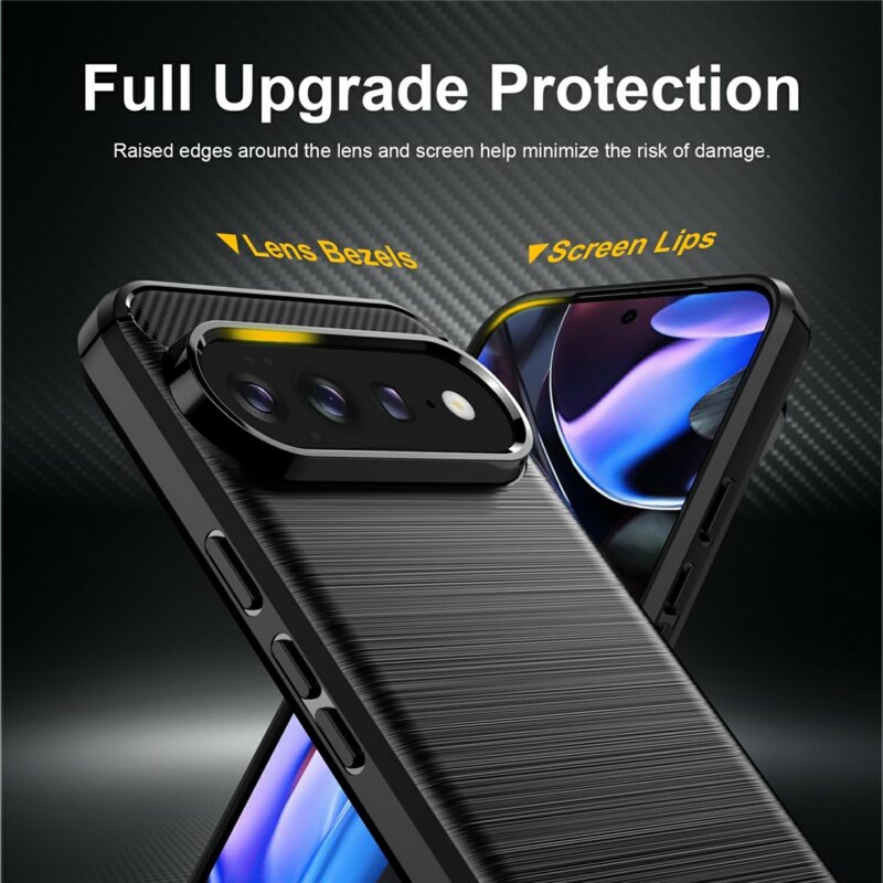 Husa Google Pixel 11 Pro Techsuit Carbon Silicone, negru
