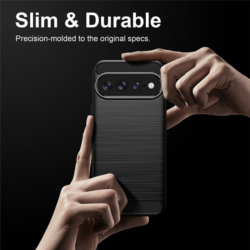 Husa Google Pixel 11 Pro Techsuit Carbon Silicone, negru
