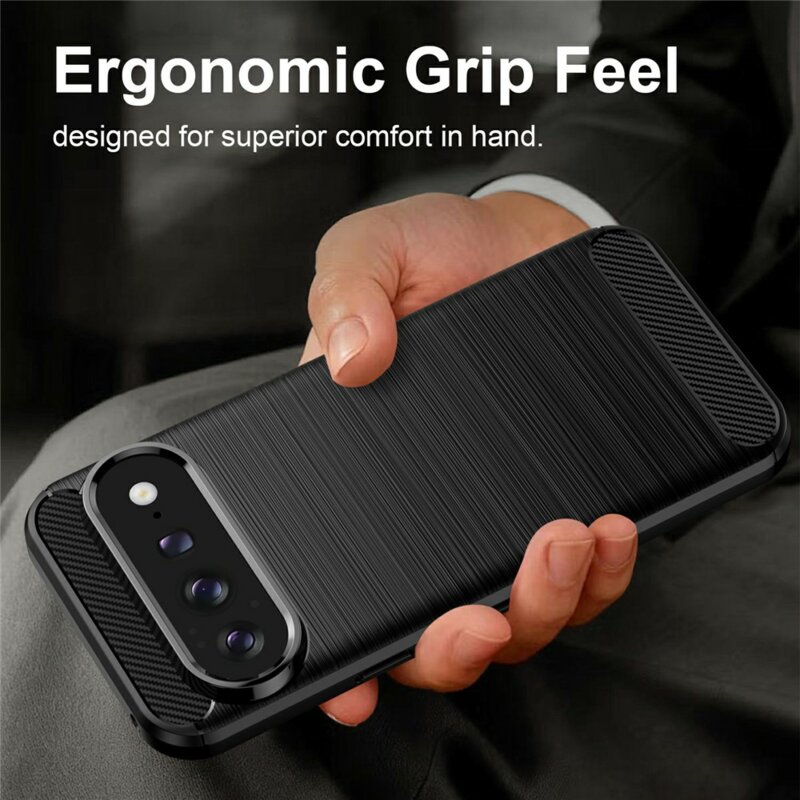Husa Google Pixel 11 Pro Techsuit Carbon Silicone, negru