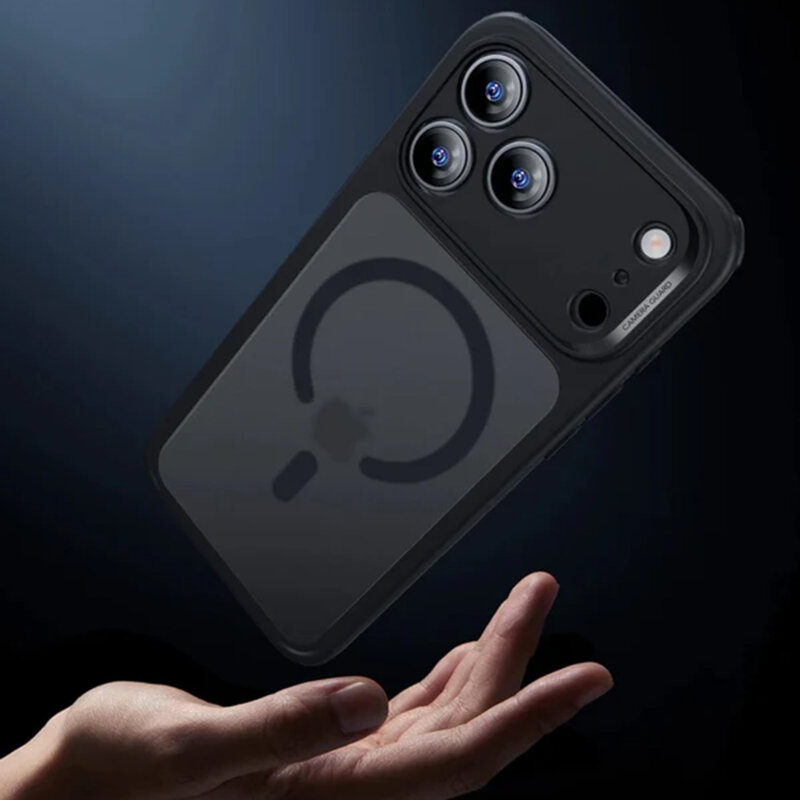 Husa iPhone 18 Pro ESR Classic Hybrid HaloLock, negru frost