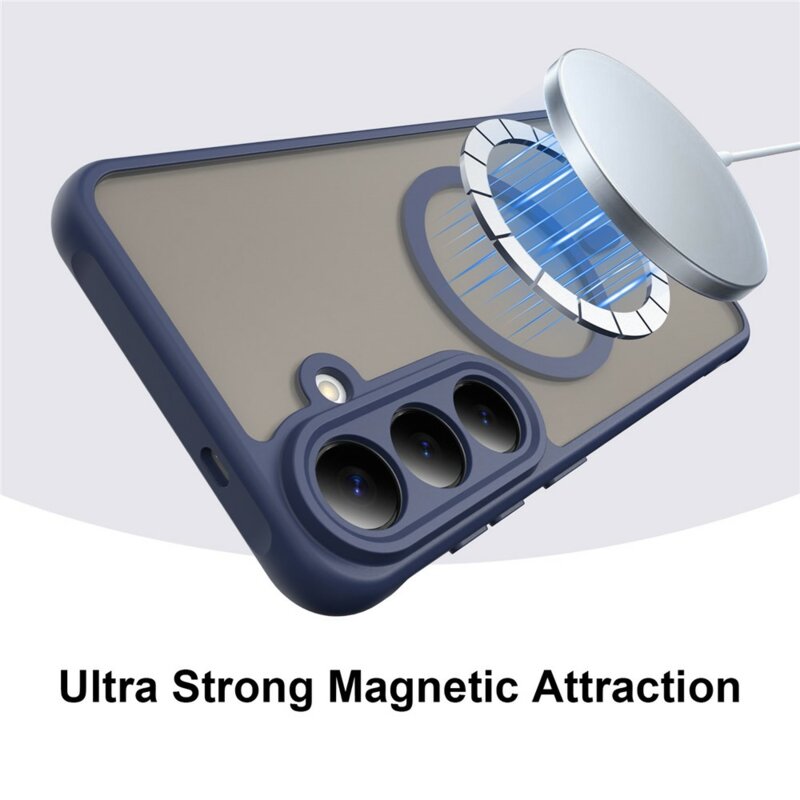 Husa Samsung Galaxy S26 FE Techsuit HaloFrost II MagSafe, bleumarin