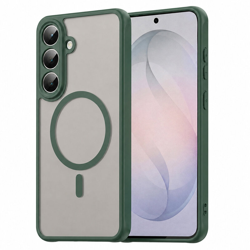 Husa Samsung Galaxy S26 FE Techsuit HaloFrost II MagSafe, verde