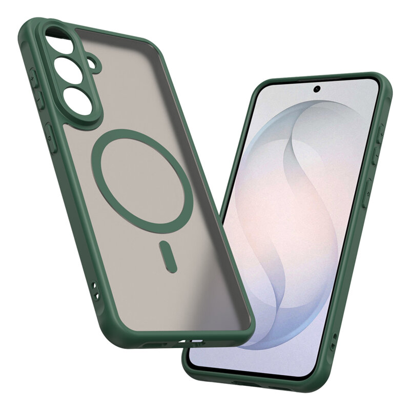 Husa Samsung Galaxy S26 FE Techsuit HaloFrost II MagSafe, verde