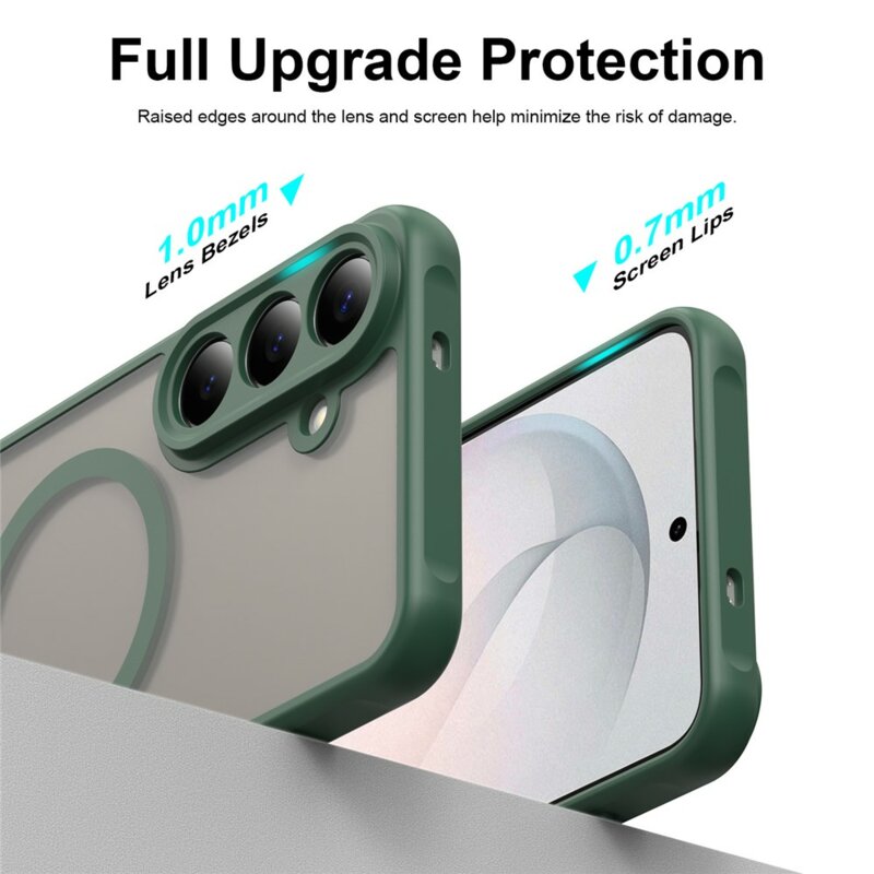 Husa Samsung Galaxy S26 FE Techsuit HaloFrost II MagSafe, verde