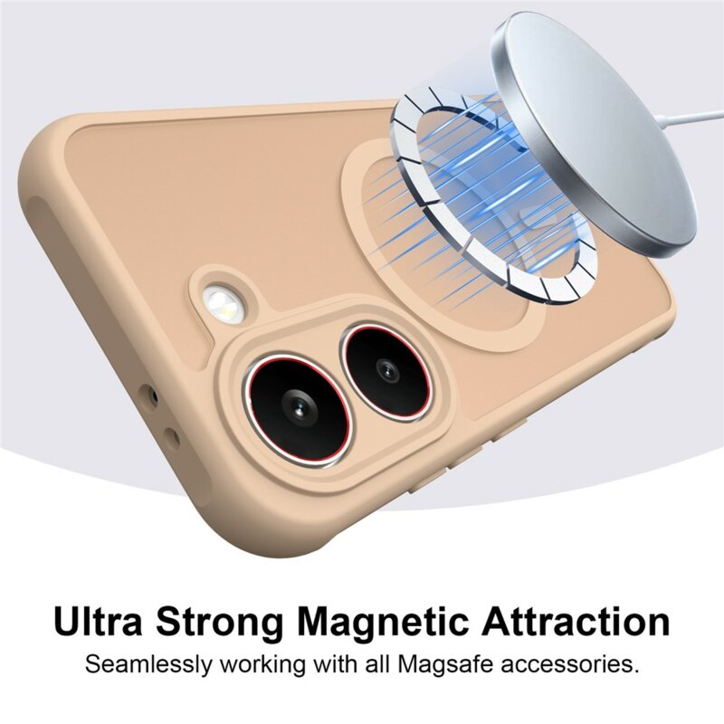 Husa Samsung Galaxy S26 FE Techsuit HaloFrost II MagSafe, auriu
