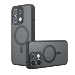 Husa Oppo Reno16 F Techsuit PureFrost MagSafe, negru frost
