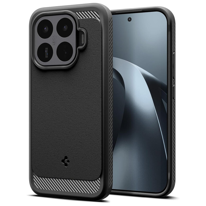 Husa Xiaomi 17T Spigen Rugged Armor, negru