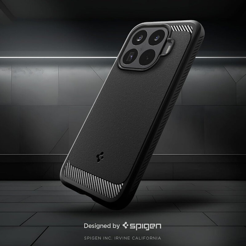 Husa Xiaomi 17T Spigen Rugged Armor, negru
