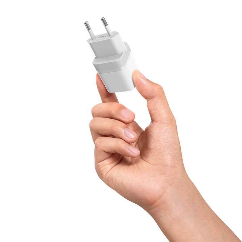 Incarcator Type-C GaN 40W cu cablu USB-C Cuktech AC301, alb