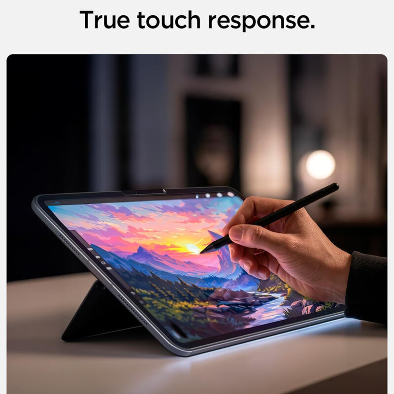 Folie sticla iPad Pro 11 (2024) Spigen Glas.tR AlignMaster T, transparenta