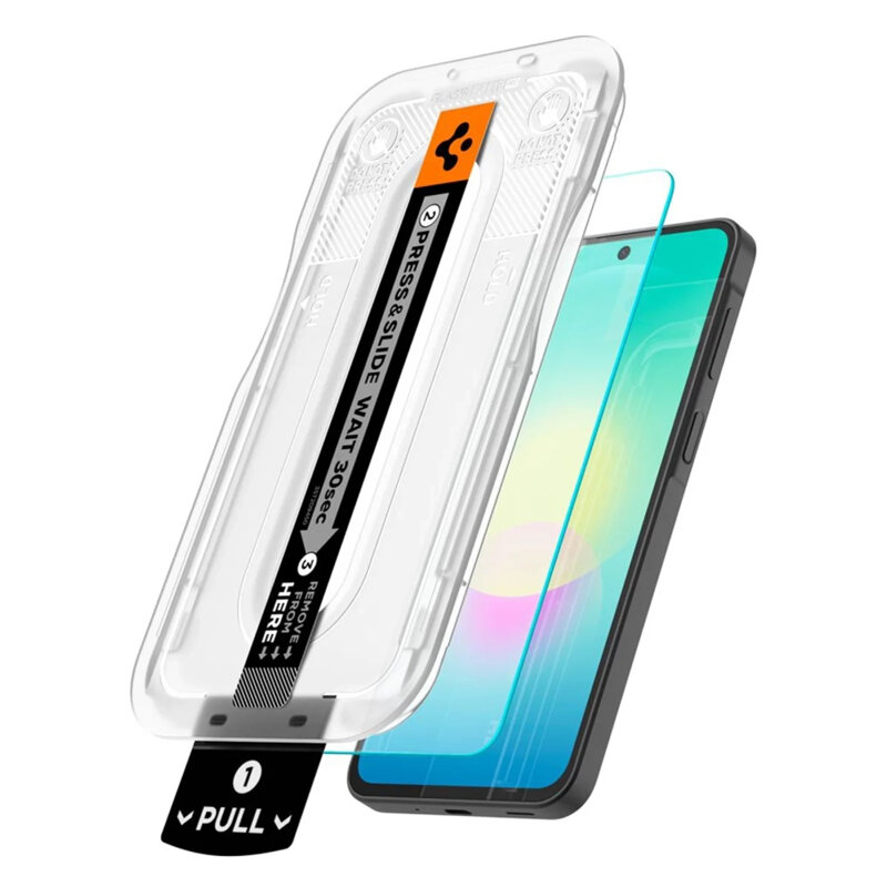 [Pachet 2x] Folie Samsung Galaxy A27 5G Spigen Glas.tR EZ Fit Pro, transparenta