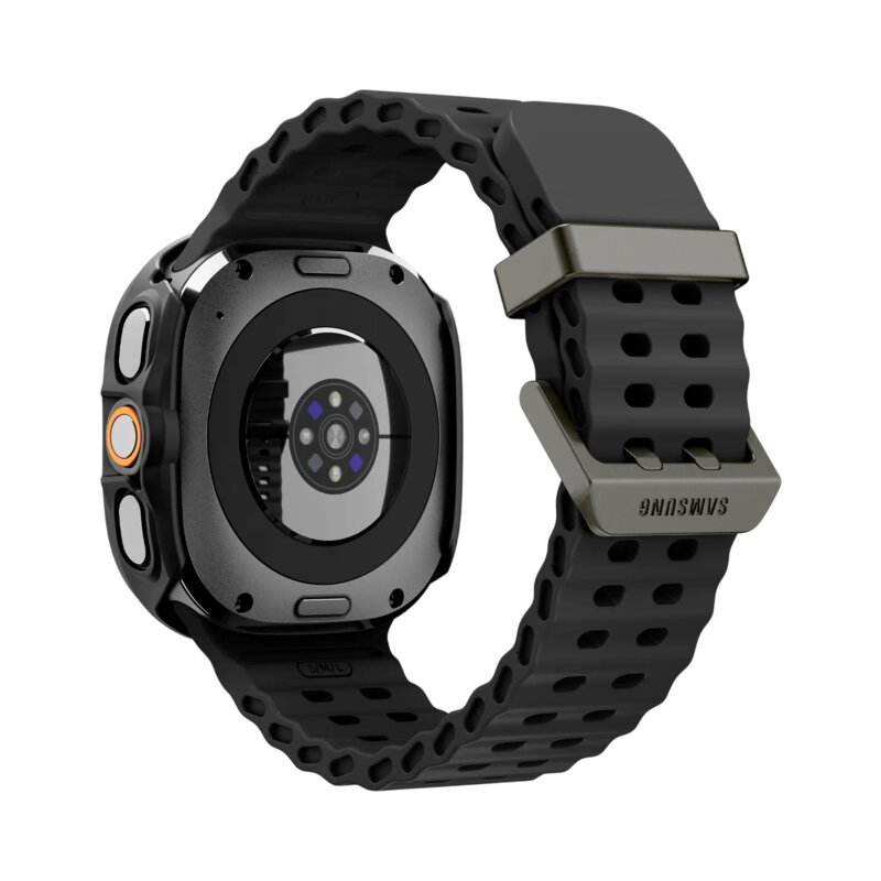 Husa + folie Samsung Galaxy Watch Ultra 2 Spigen Thin Fit 360, Black
