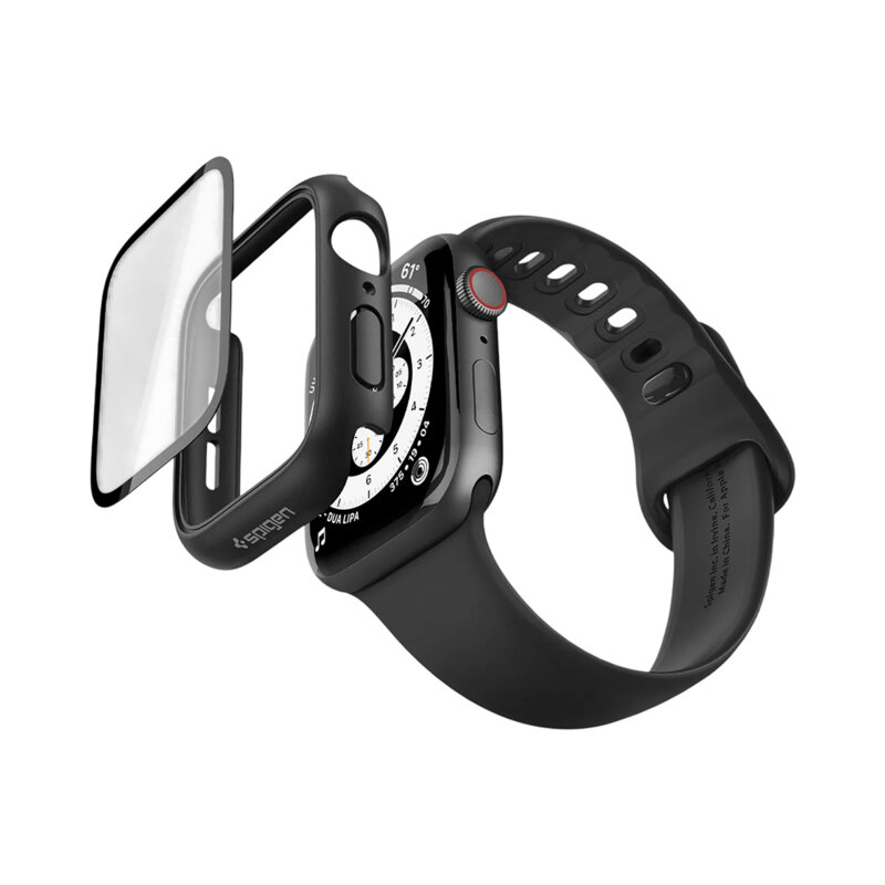 Husa Apple Watch 6 44mm Spigen Thin Fit 360, negru
