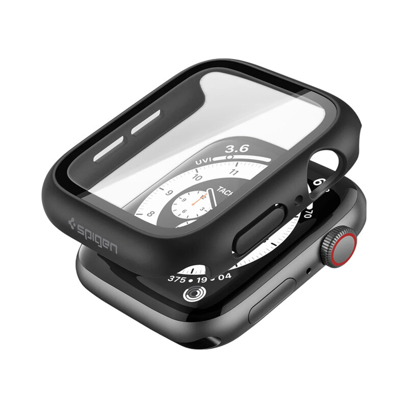 Husa Apple Watch 6 44mm Spigen Thin Fit 360, negru