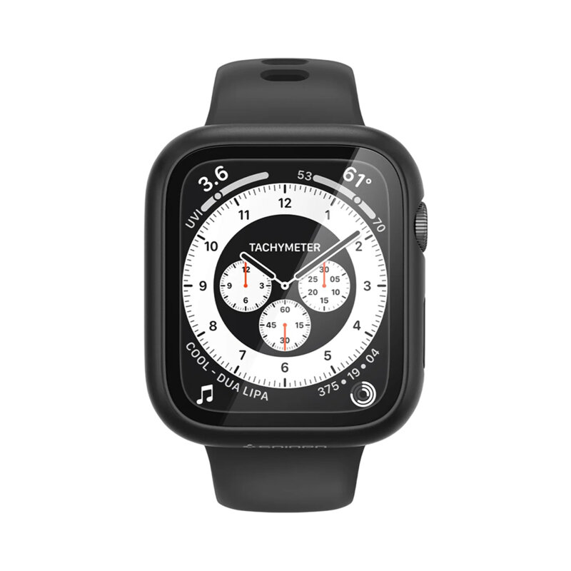 Husa Apple Watch 4 44mm Spigen Thin Fit 360, negru