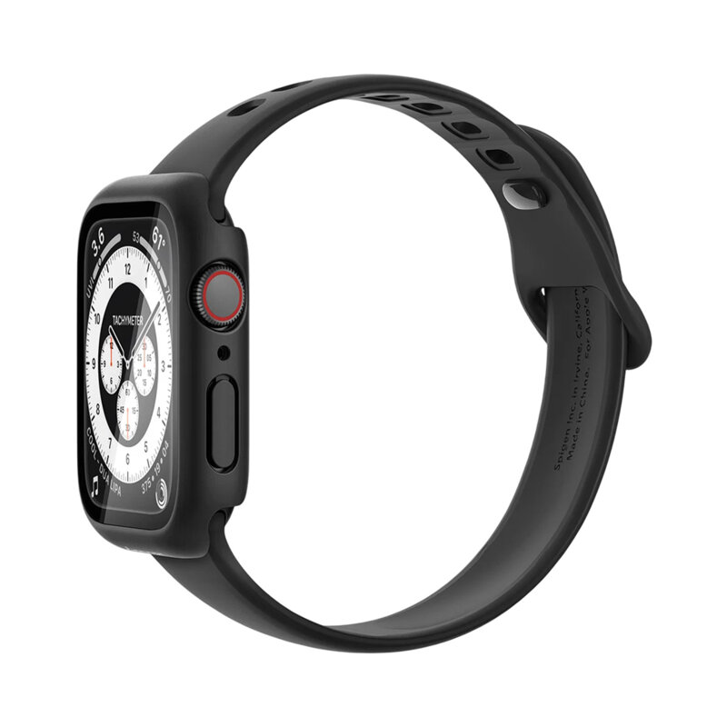 Husa Apple Watch 4 44mm Spigen Thin Fit 360, negru