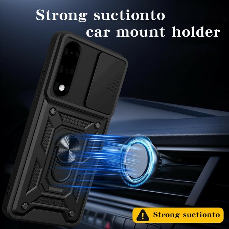 Husa OnePlus Nord 5 protectie camera Techsuit CamShield Series, negru