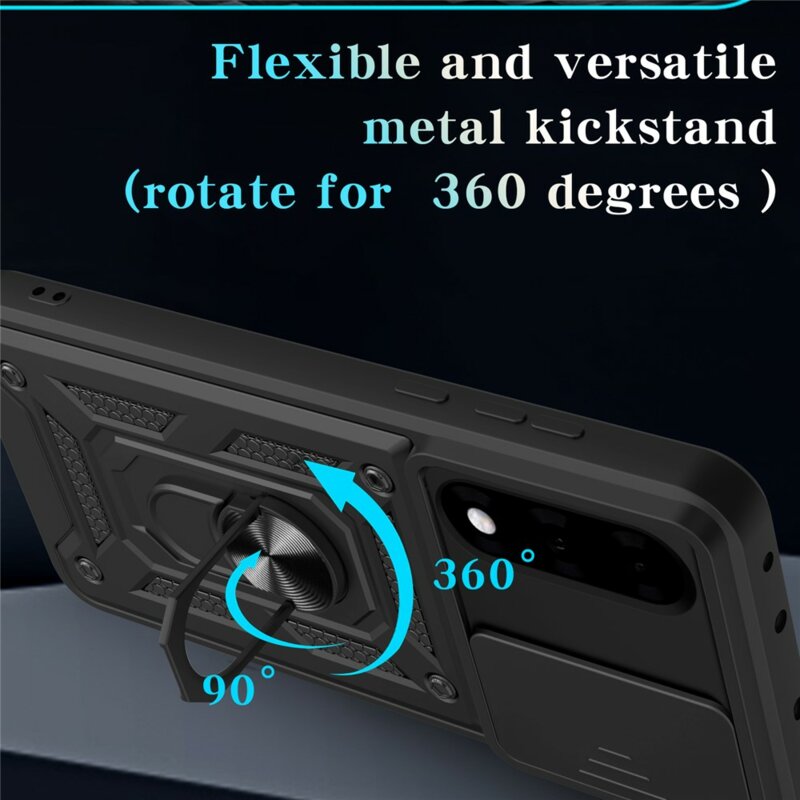 Husa OnePlus Nord 5 protectie camera Techsuit CamShield Series, negru