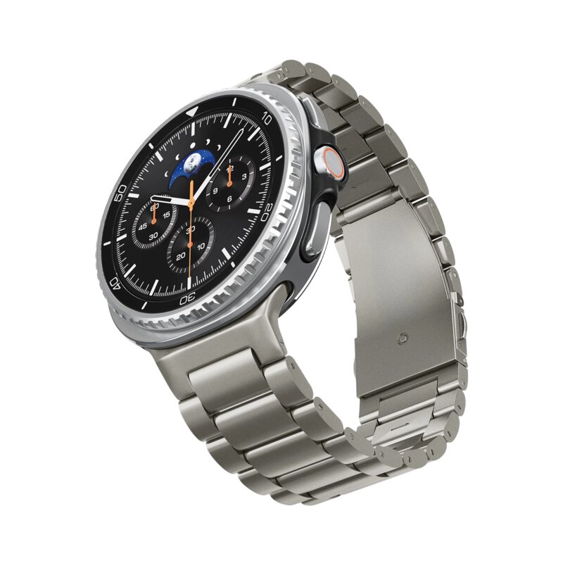 Curea Samsung Galaxy Watch8 Classic Spigen Modern Fit, titan natural