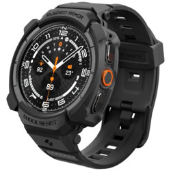 Husa Samsung Galaxy Watch Ultra 2 Spigen Rugged Armor, negru