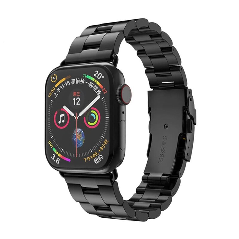 Curea Apple Watch 12 43mm Techsuit, negru, W036