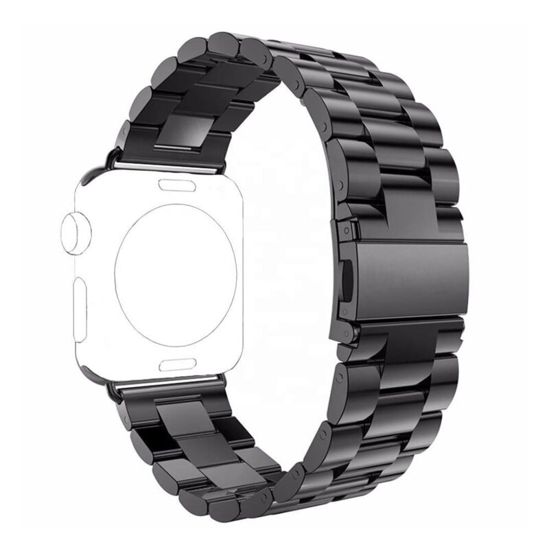 Curea Apple Watch 12 43mm Techsuit, negru, W036