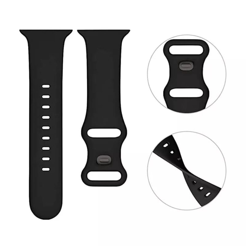 Curea Apple Watch 12 43mm Techsuit, negru, W031