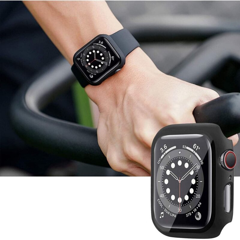 Curea Apple Watch 12 43mm Techsuit, negru, W031