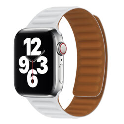 Curea Apple Watch 12 43mm Techsuit, alb, W035