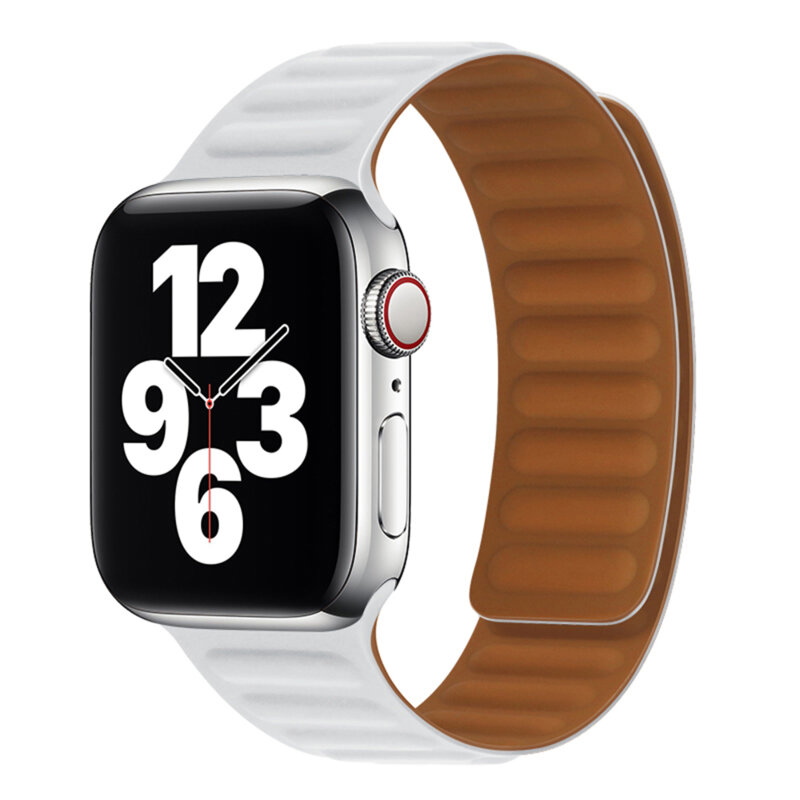 Curea Apple Watch 12 43mm Techsuit, alb, W035