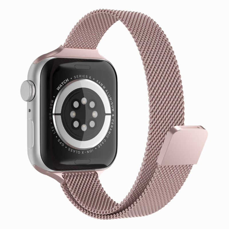 Curea Apple Watch 12 43mm Techsuit, roz, W034
