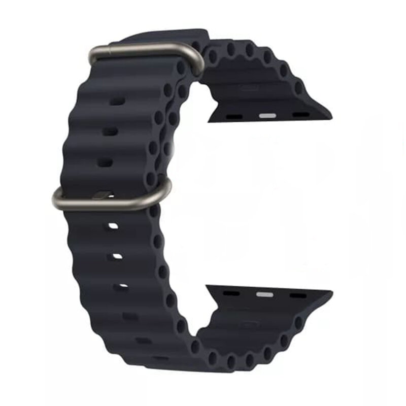Curea Apple Watch 12 43mm Techsuit, negru, W038