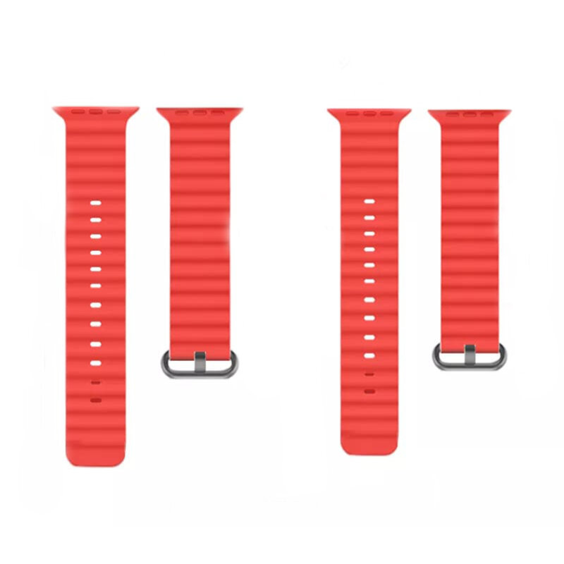 Curea Apple Watch 12 43mm Techsuit, rosu, W038