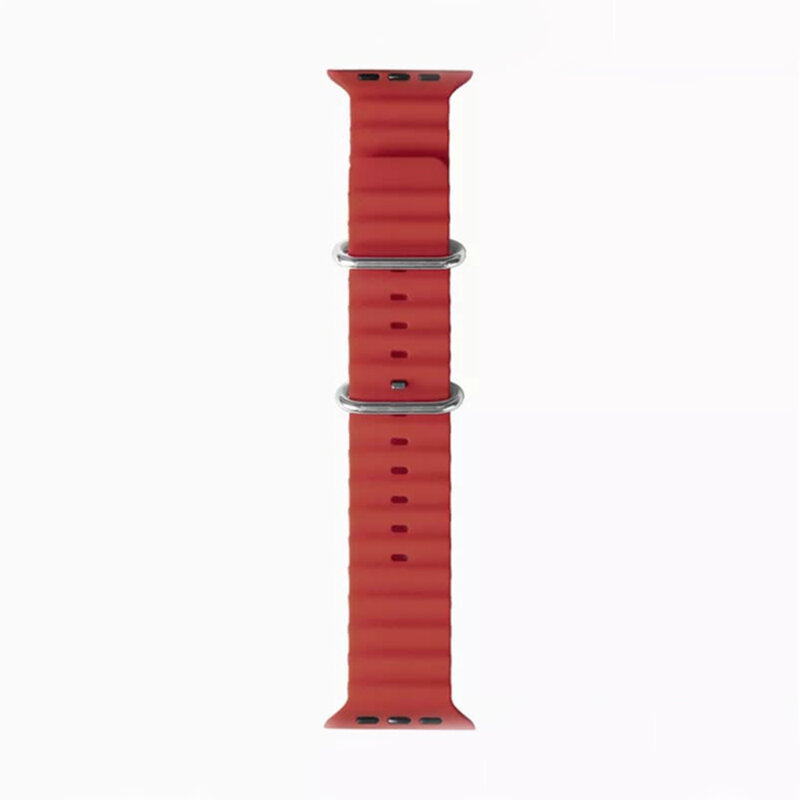 Curea Apple Watch 12 43mm Techsuit, bordo, W038