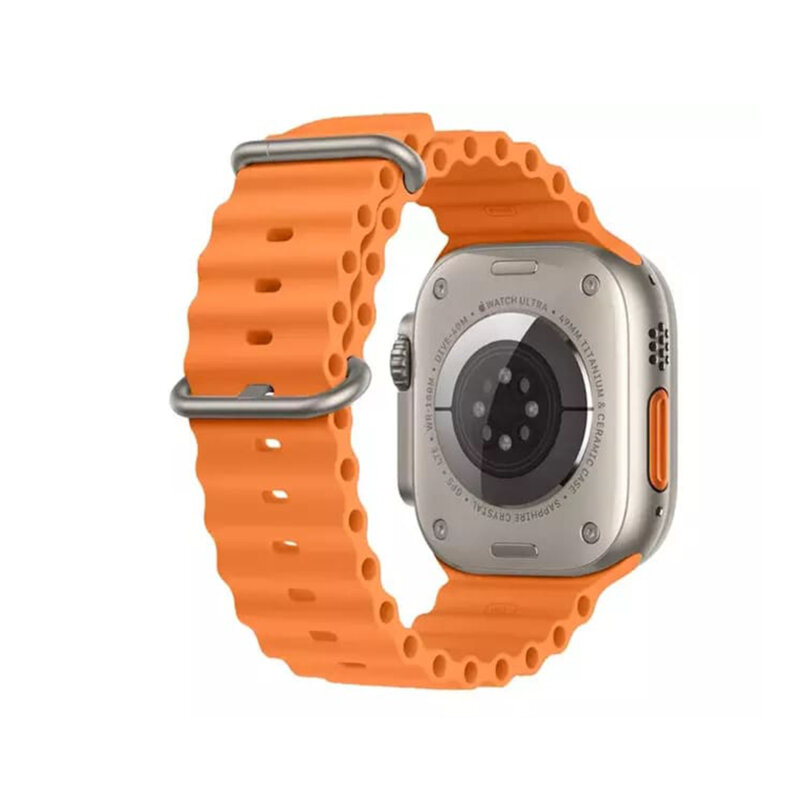 Curea Apple Watch 12 43mm Techsuit, portocaliu, W038