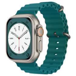 Curea Apple Watch 12 43mm Techsuit, verde, W038