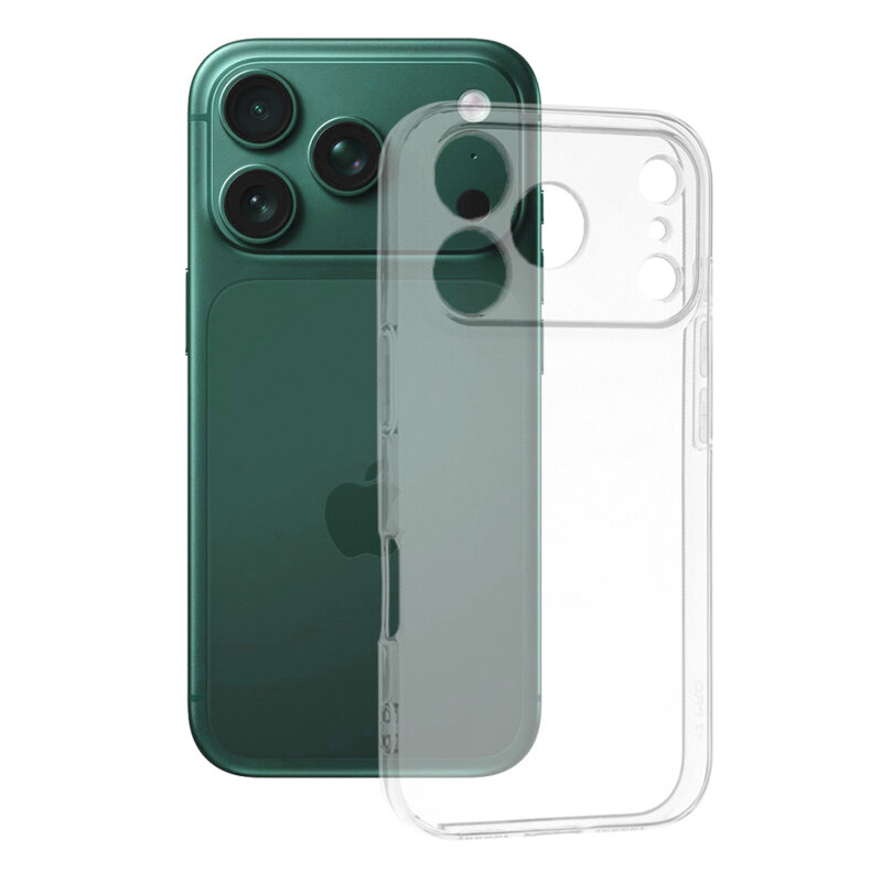 Husa iPhone 18 Pro Techsuit Clear Silicone, transparenta