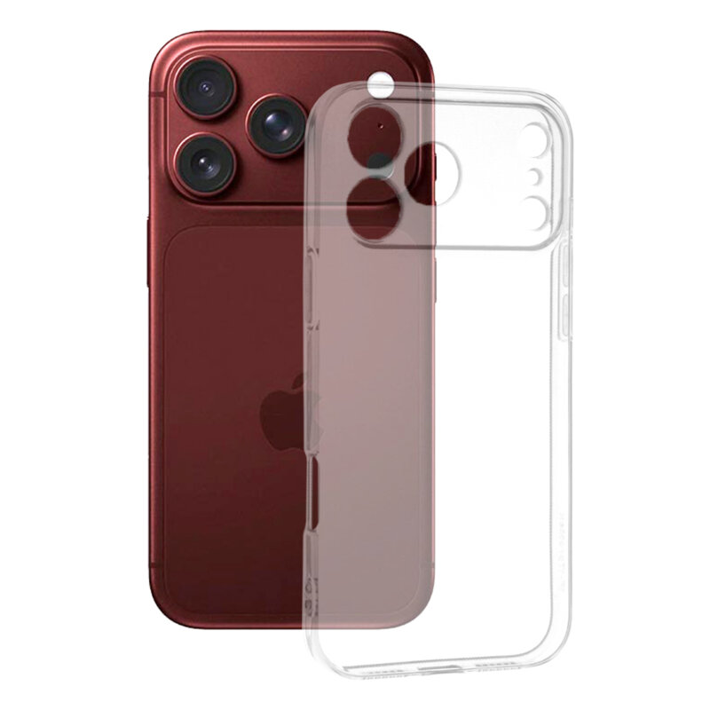 Husa iPhone 18 Pro Max Techsuit Clear Silicone, transparenta