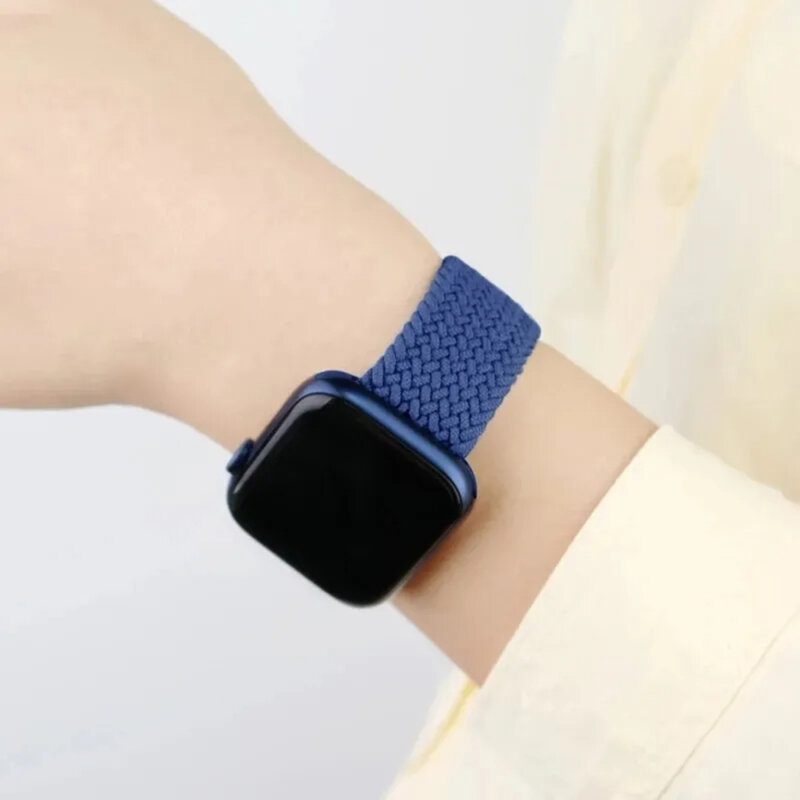Curea Apple Watch 12 43mm Techsuit, bleumarin, W032