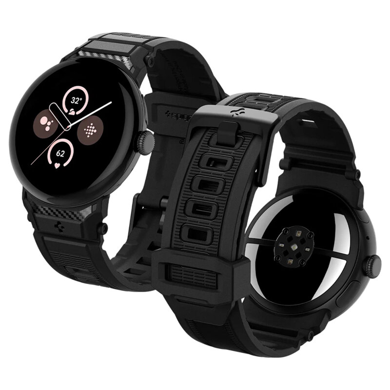 Curea Google Pixel Watch 5 45mm Spigen Rugged Band, negru