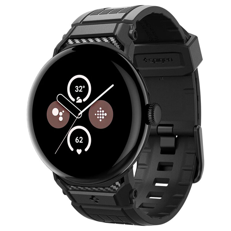 Curea Google Pixel Watch 5 45mm Spigen Rugged Band, negru