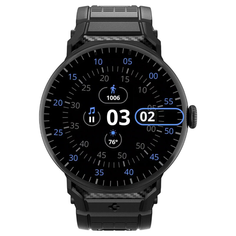 Curea Google Pixel Watch 3 41mm Spigen Rugged Band, negru
