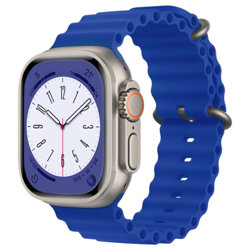 Curea Apple Watch 12 43mm Techsuit, bleu, W038