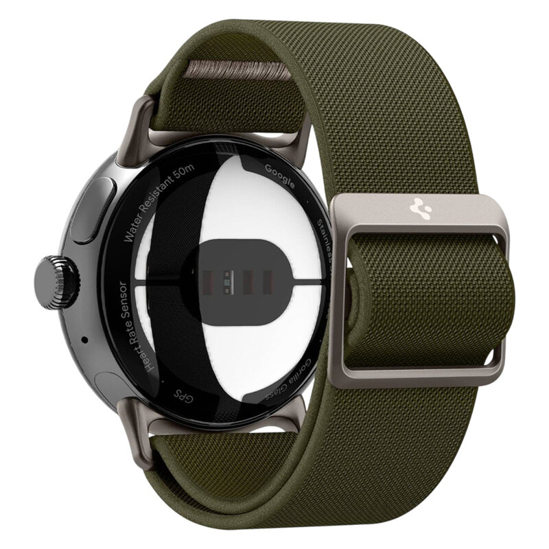 Curea Google Pixel Watch 4 41mm Spigen Lite Fit, kaki