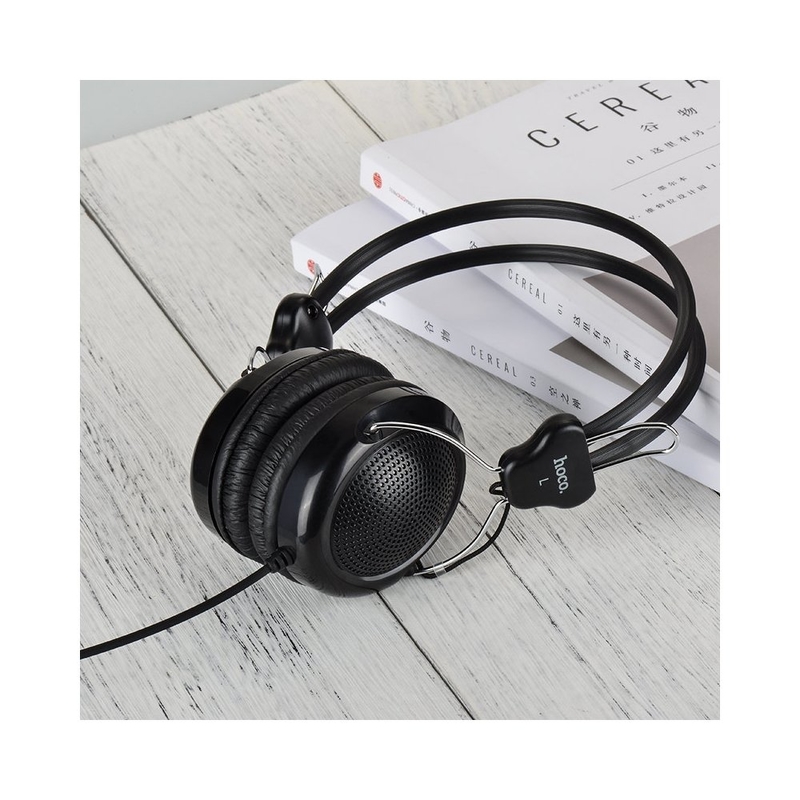 Casti On-Ear Cu Microfon Pe Fir Hoco W5 - Alb