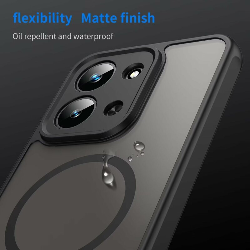Husa Xiaomi Redmi 17 5G Techsuit HaloFrost II MagSafe, negru