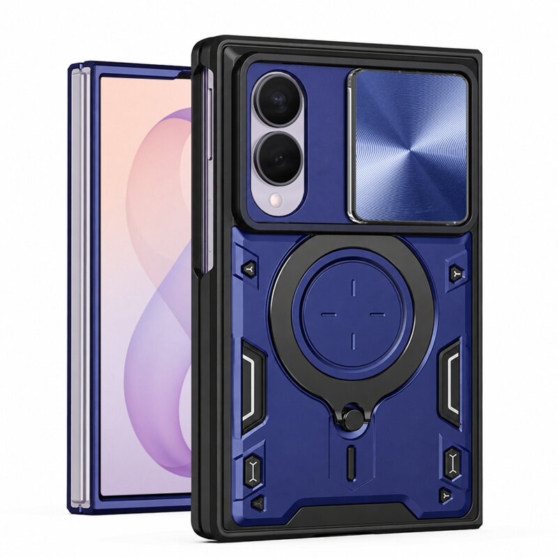 Husa Samsung Galaxy Z Fold8 Techsuit CamGuard Pro, albastru