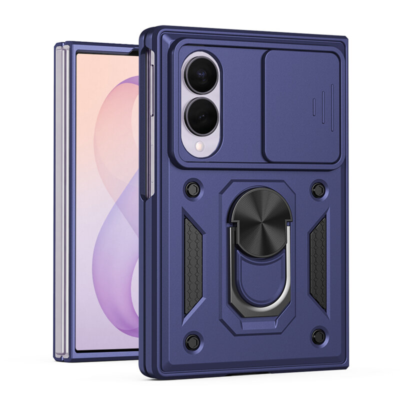 Husa Samsung Galaxy Z Fold8 protectie camera Techsuit CamShield Series, albastru