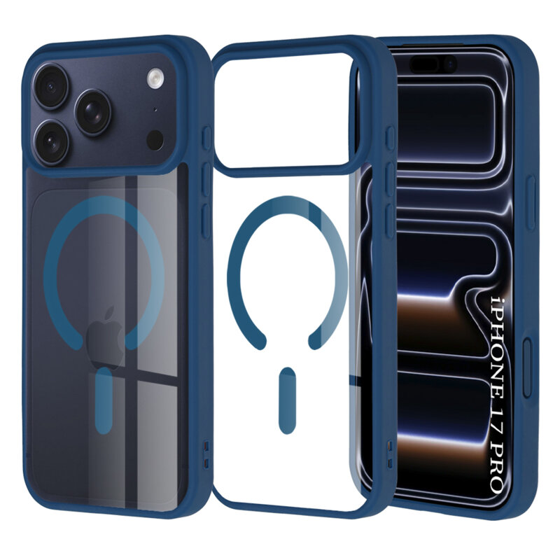 Husa iPhone 17 Pro Techsuit MagSafe Pro, albastru