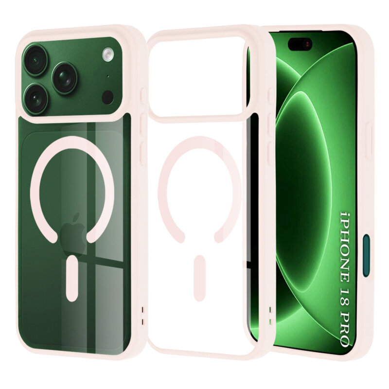 Husa iPhone 18 Pro Techsuit MagSafe Pro, roz